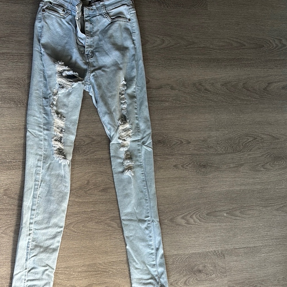 Fashion Nova Blue Skinny Jeans